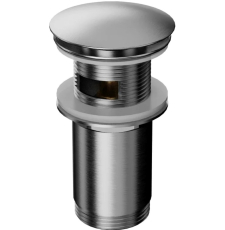 Донный клапан Whitecross A706NIB с переливом, клик-клак, брашированный никель