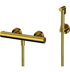 Термостатический смеситель с гигиеническим душем Whitecross Y SYSYBI3GL, настенный, золото