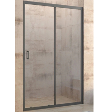 Душевая дверь Veconi VN-46B 150x195, прозр.\черн. Душевая дверь Veconi VN-46B 150x195, прозр.\черн.